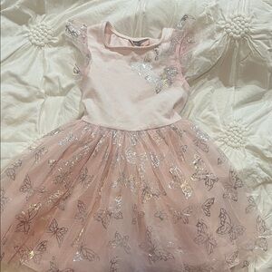 Pippa & Julie Pink Butterfly Tulle Party Dress